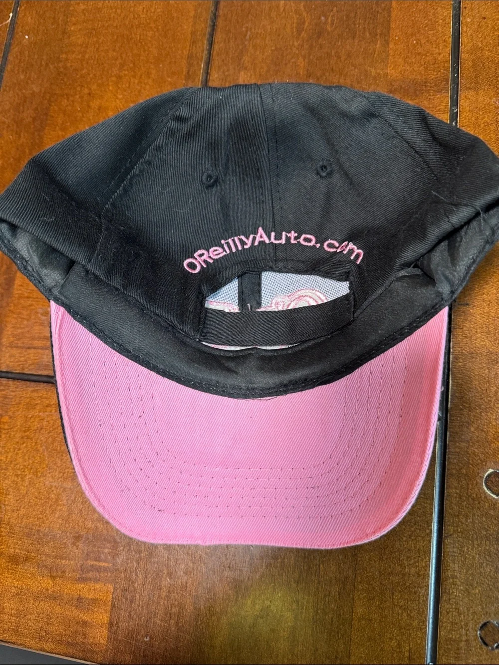 Ladies O’Reilly Black Cap with Pink Logo - Women's Hat